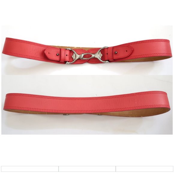BERGE ACCESSORIES Horsebit hook buckle Leather belt